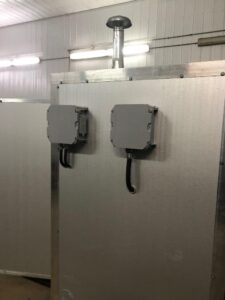 External junction boxes provide interconnection with site.